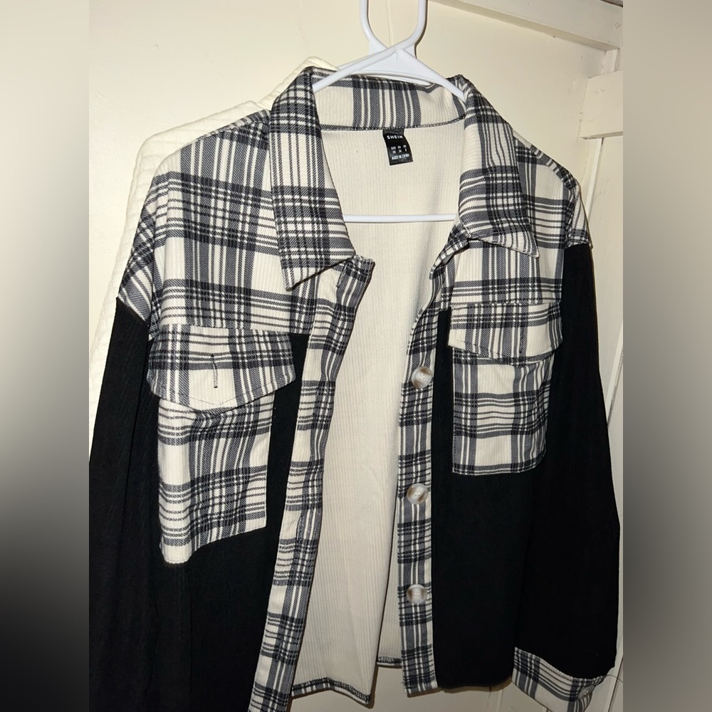 shein flannel , size small